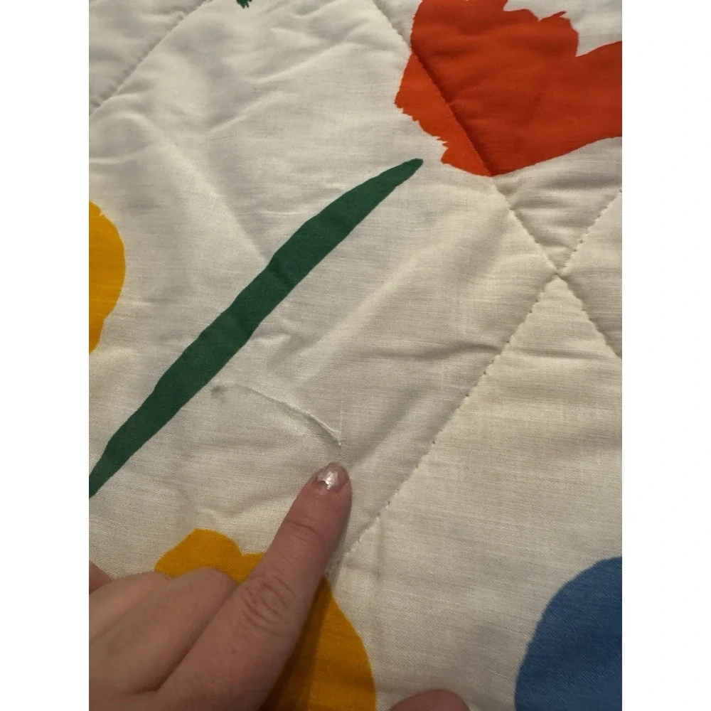 Marimekko Comforter TWIN Floral Comforter Dan River Seven Flowers 1979 EUC